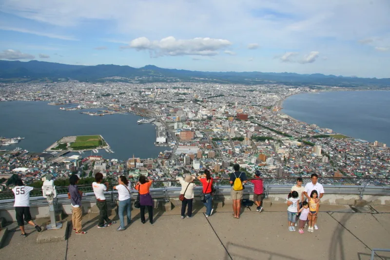 函館観光の定番とも言える函館山展望台から眺める景色