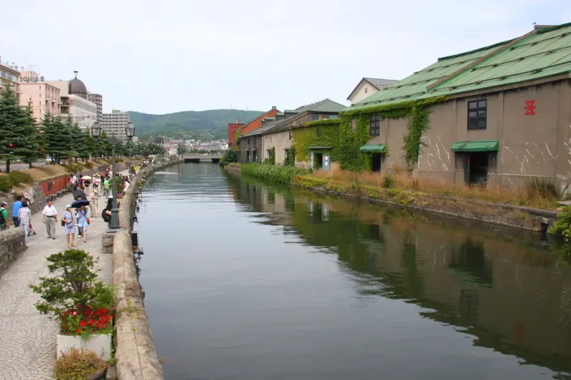 小樽を代表する観光名所の小樽運河