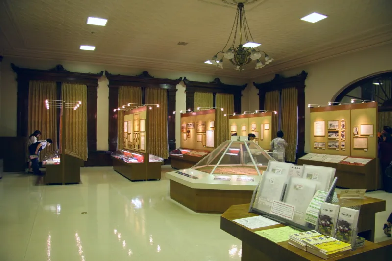 北海道の歴史や交流などを紹介している展示室