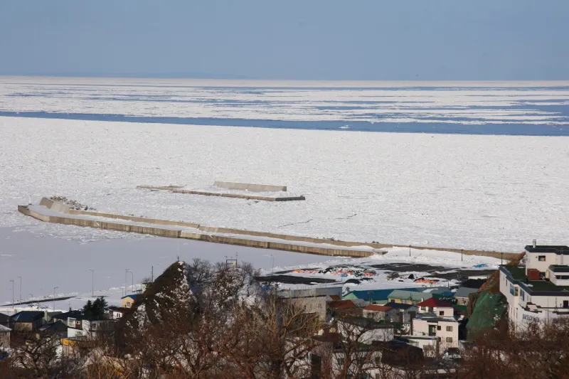 ロシアから南下して北海道にたどり着く流氷