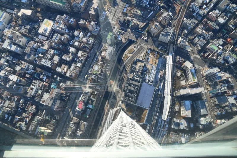 地上３５０ｍの天望デッキは東京タワーより高い場所