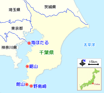 千葉県のガイドマップ