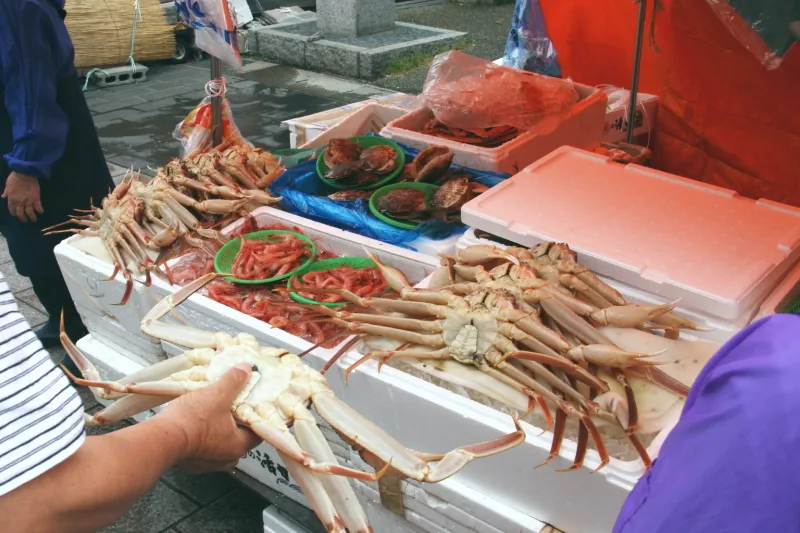 輪島は能登を代表する漁港のため、魚介類も豊富