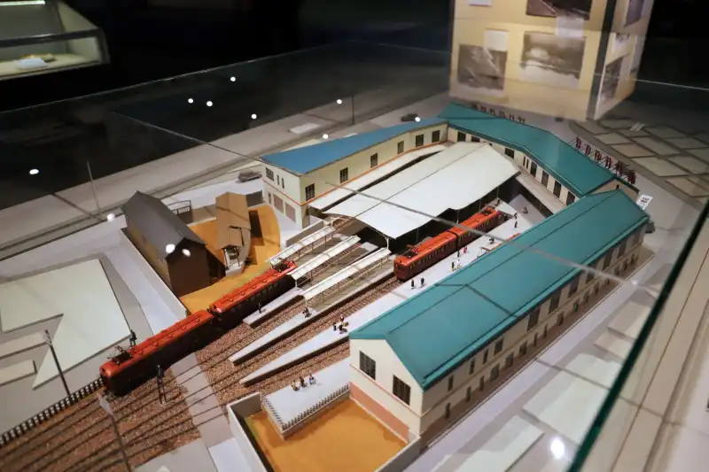 １９２６年に建設された当時の阪神電鉄梅田駅の模型