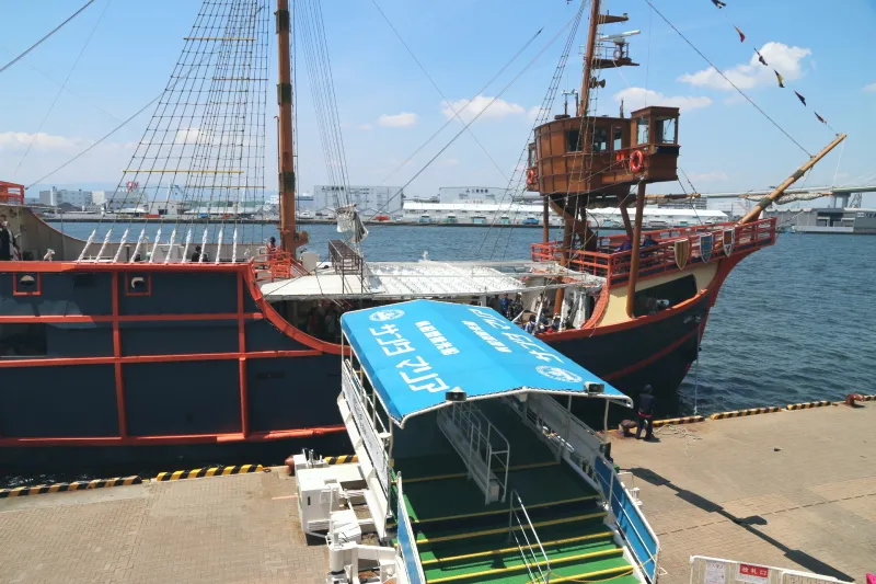 大阪港クルーズのできる観光船サンタマリアの乗り場