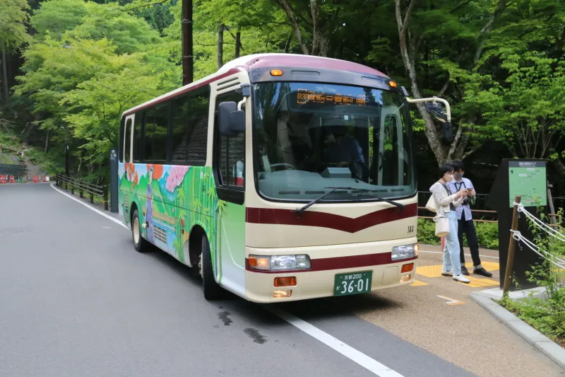 貴船神社へ楽々アクセスできるバス停｢貴船口駅前」