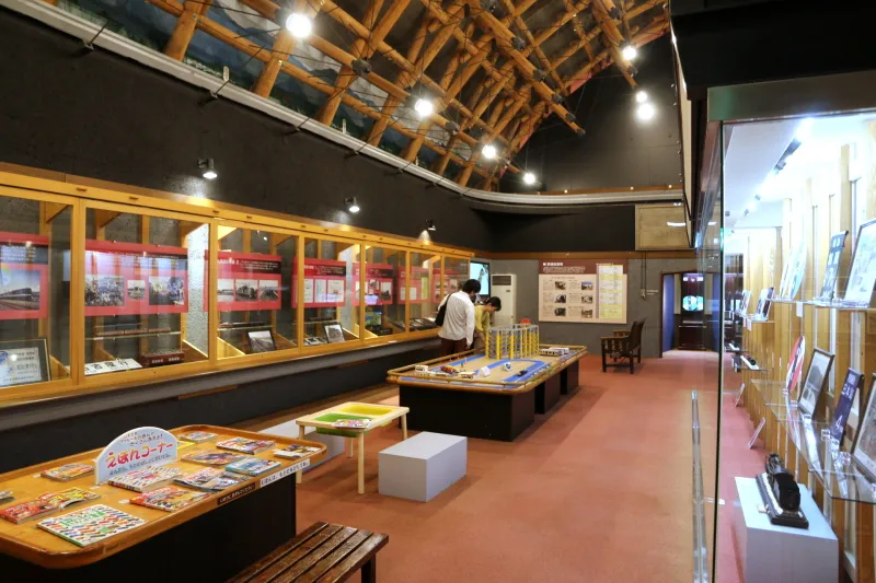 現在に至るまでの長浜の鉄道史を紹介している展示室