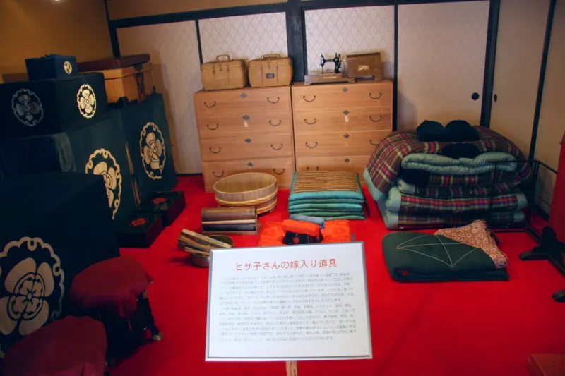 １９２２年に熊谷家へ嫁いだヒサ子さんの嫁入り道具