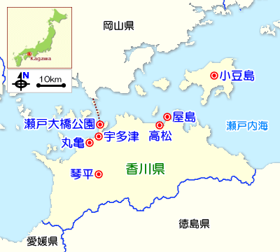 香川県のガイドマップ