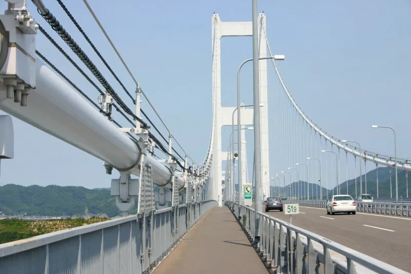 来島海峡大橋の自転車道