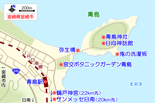 青島の観光ガイドマップ