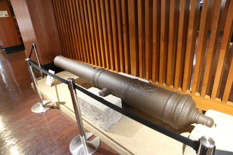 ３００年前にイギリスで製造された南蛮大砲