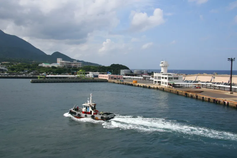 九州からのアクセスで利用される宮之浦港