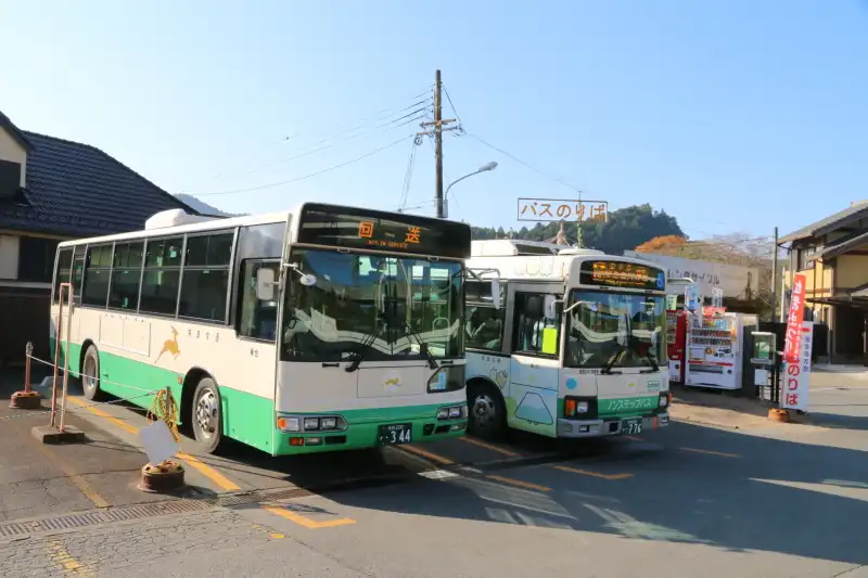 室生寺まで手軽にアクセスできる奈良交通のバス乗り場