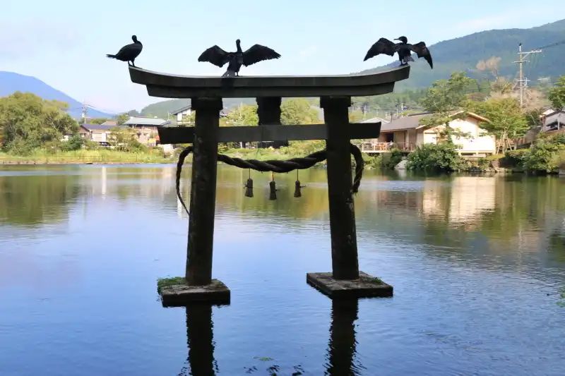 金鱗湖の鳥居