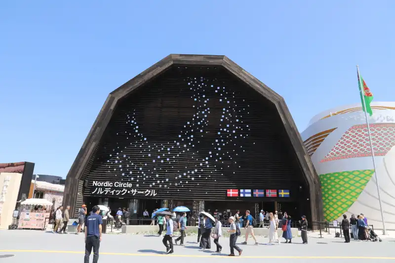 展示を中心に5カ国が共同出展している北欧パビリオン