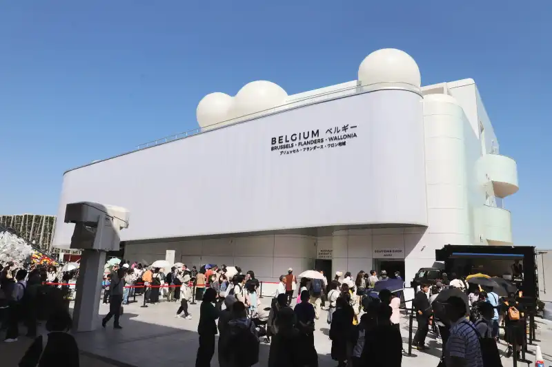 医療先進国の取り組みを映像で紹介するベルギーパビリオン