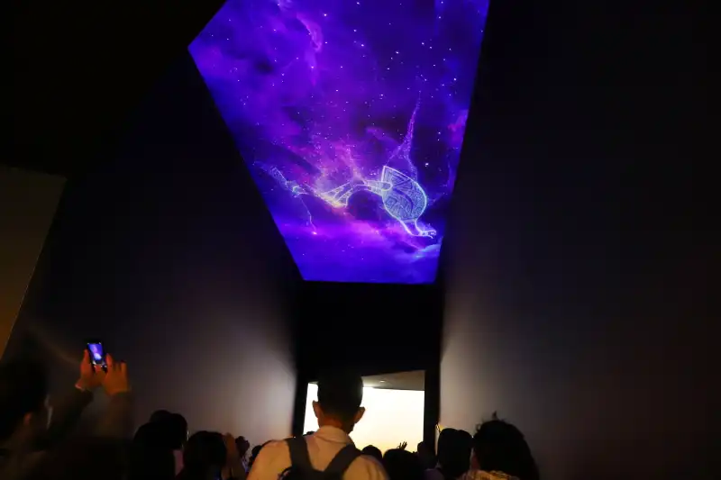 星空を眺めながらスタッフさんが先住民と星のつながりを解説