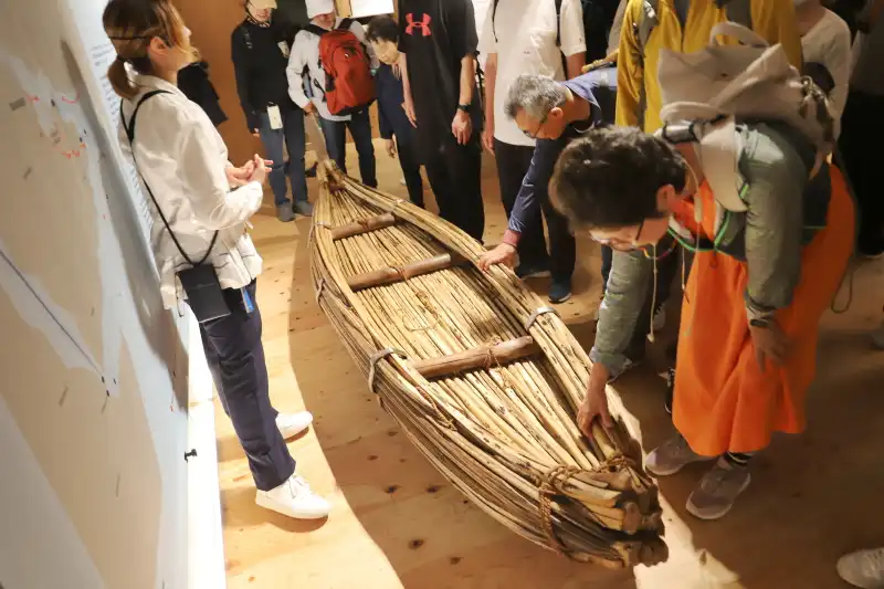 展示物には触ることができ、五感を使うことがテーマのパビリオン