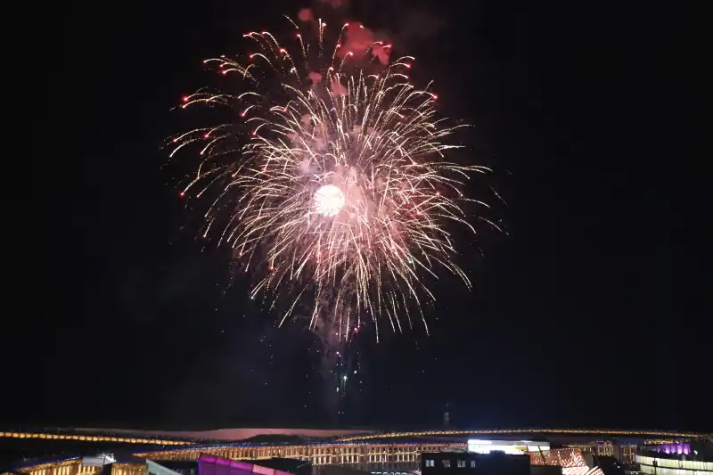 夏休みに開催する万博ミニ花火