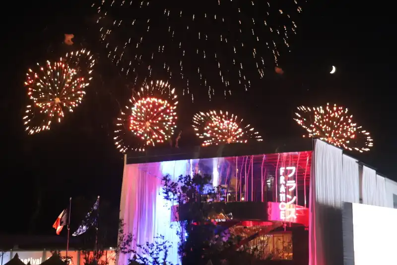 フランス館と花火