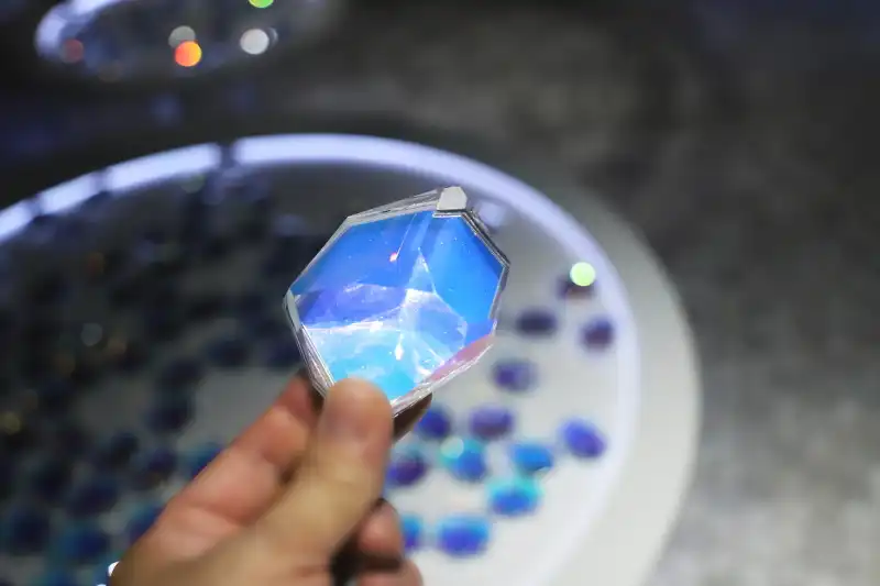 「ノモの森」に入ると、綺麗な結晶を手に取り探索スタート