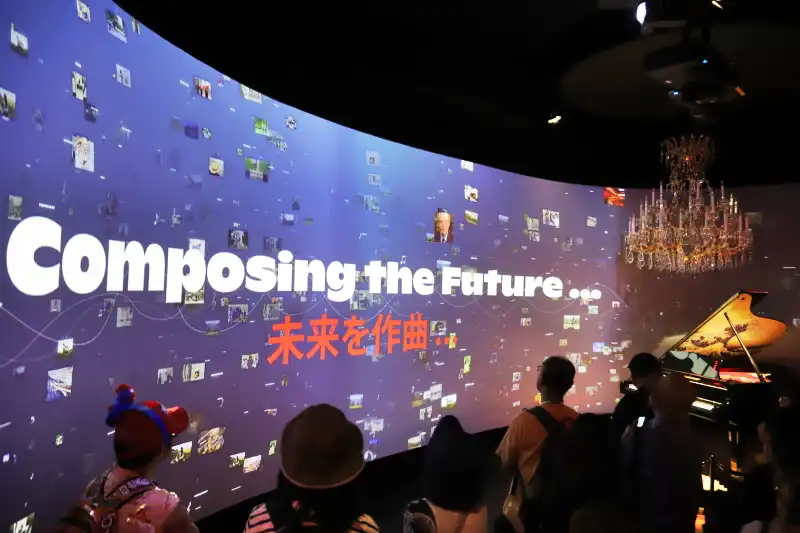 オーストリアの歴史や音楽を始め、日本とのつながりを紹介する映像シアター