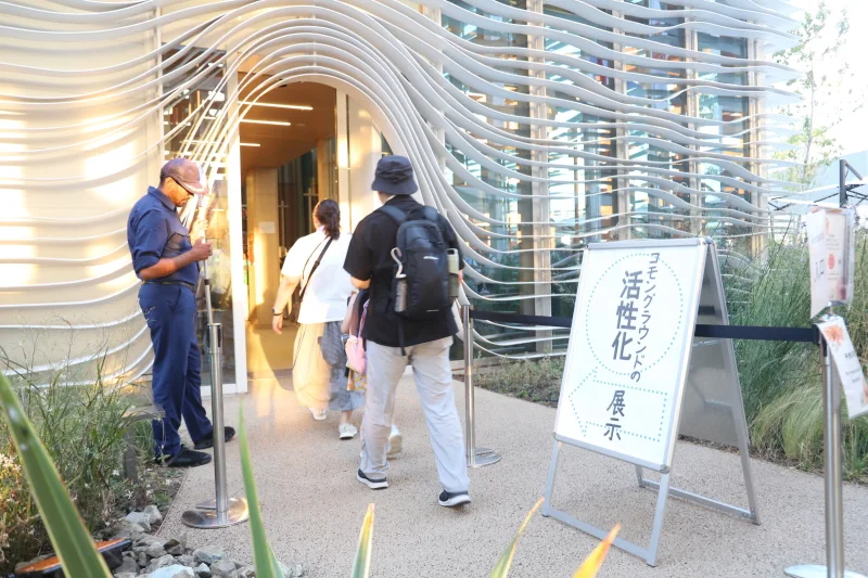 大屋根リング側に入口がある予約不要のイベントスペース