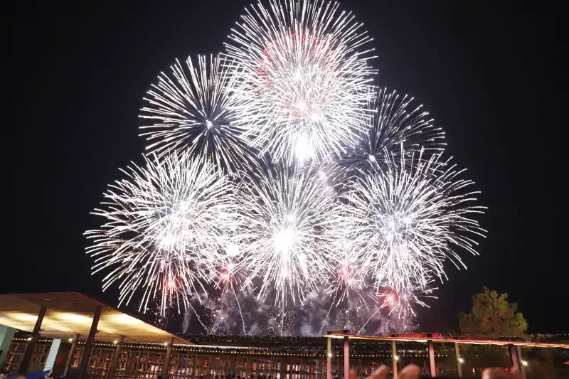 万博の最終日に行われたEXPO Thanks 花火