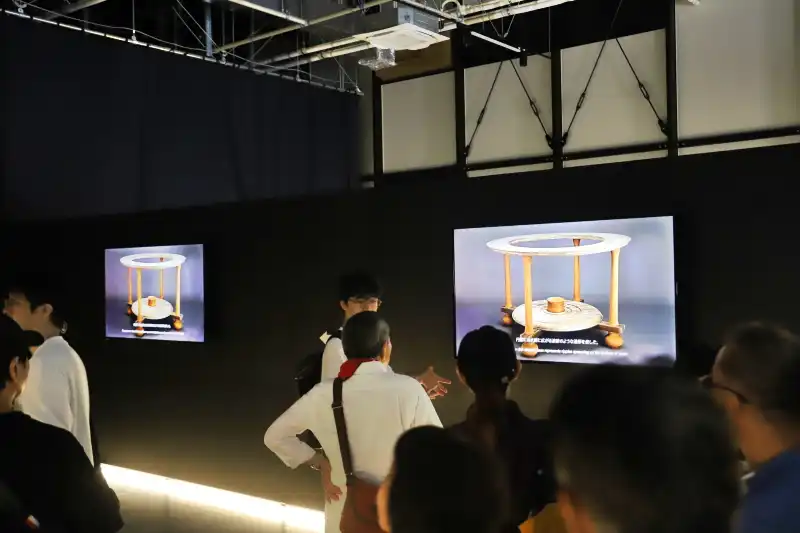 日本三大漆器の一つに選ばれている、輪島塗を紹介するブース